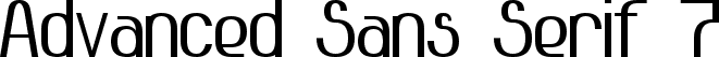 Advanced Sans Serif 7