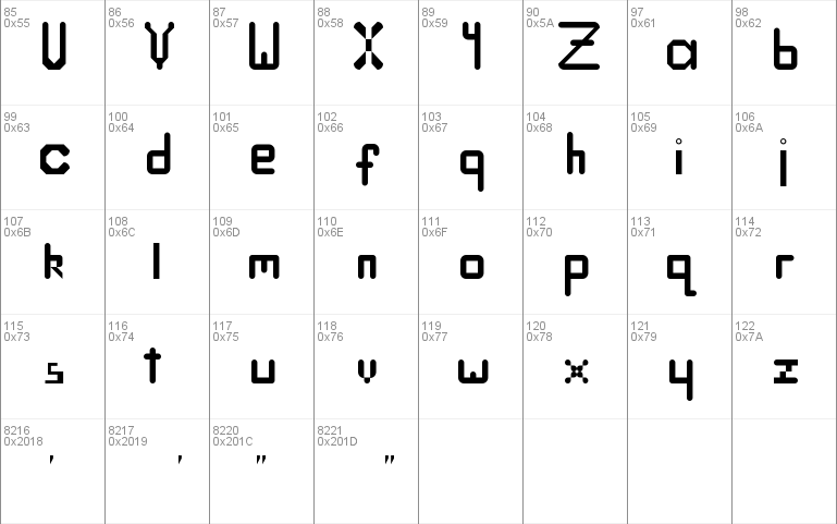 A Block Handwriting Windows font - free for Personal