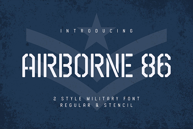 Airborne 86 Stencil