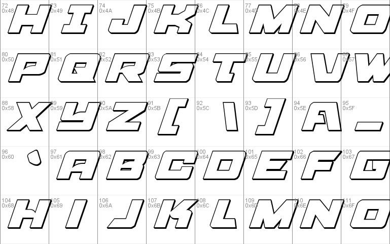 Aircruiser 3D Italic