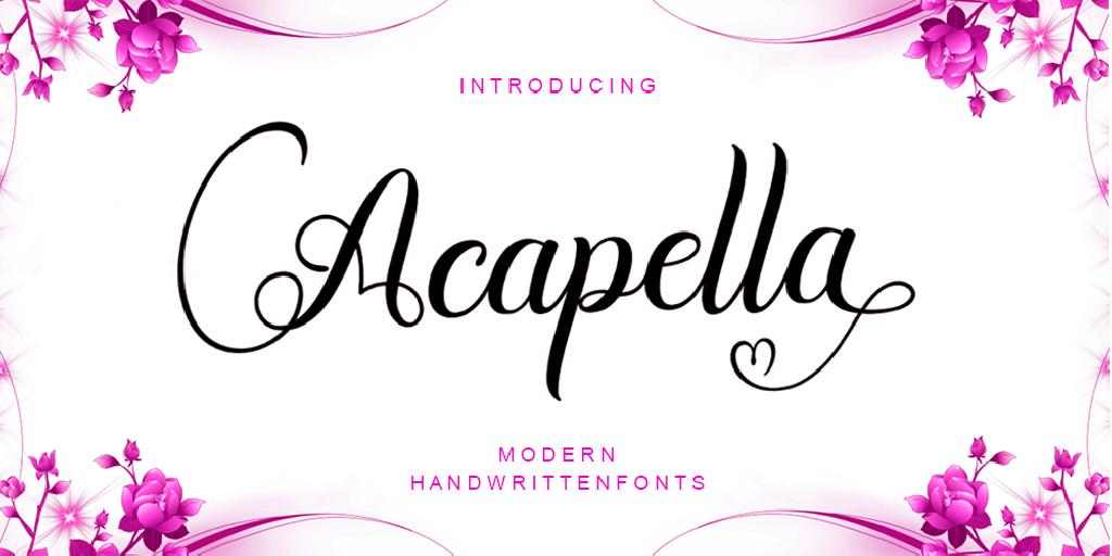 Acapella Script