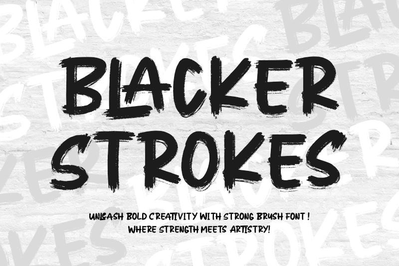 Blacker Strokes - Personal use