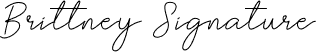 Brittney script Signature