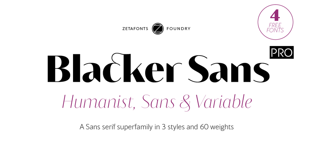 Blacker Sans Display Trial