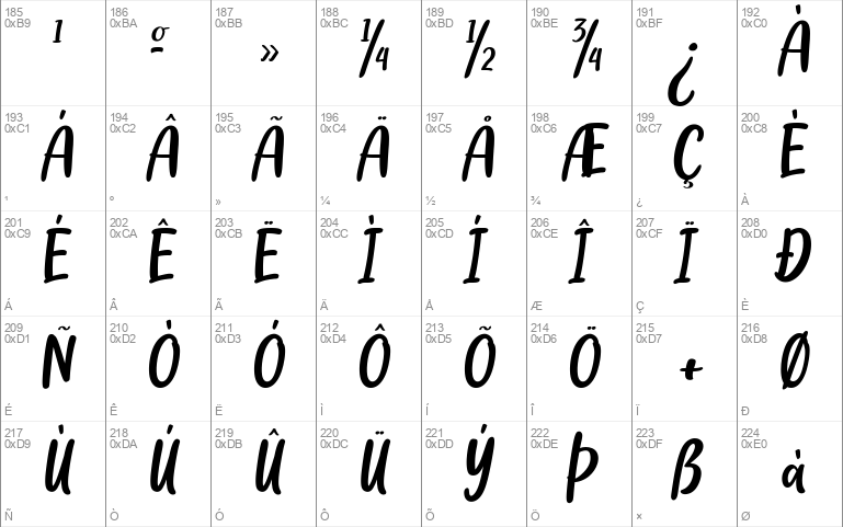 Bamboo Flute Windows font - free for Personal