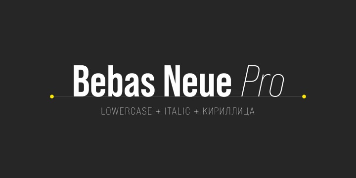 FSP DEMO - Bebas Neue Pro