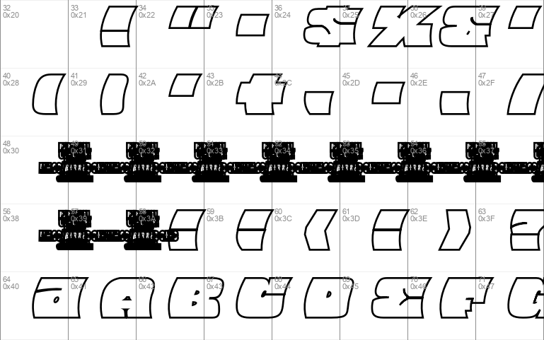 Barred Outline PERSONAL USE