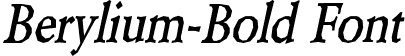 Berylium-Bold Font