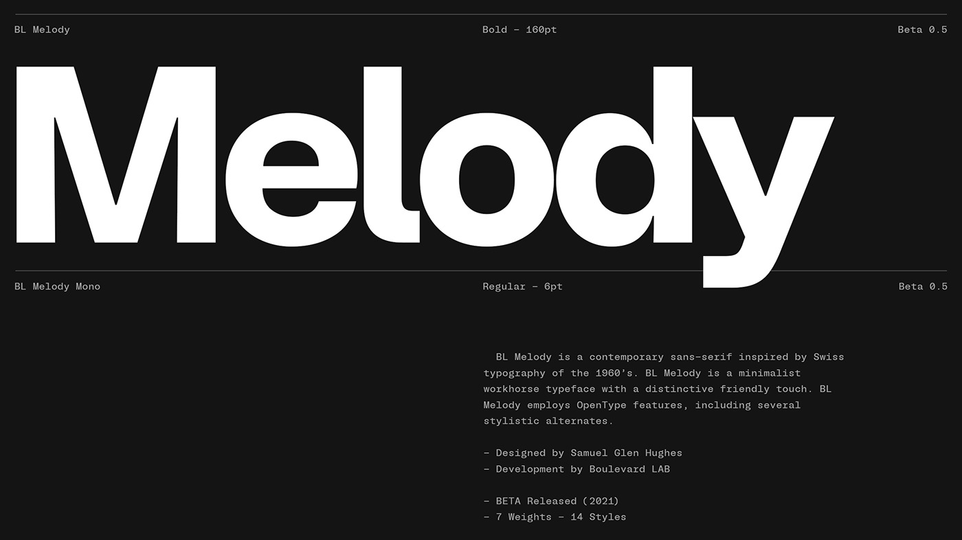 BL Melody Bold