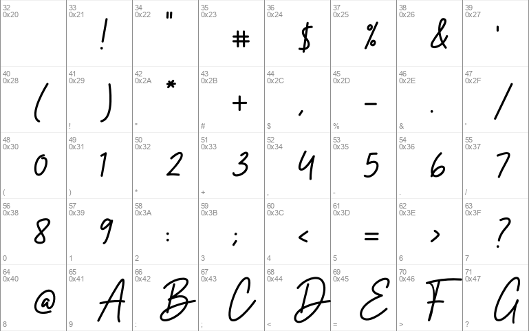 Billie Signature DEMO! DEMO! Windows font - free for Personal