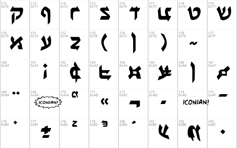 Ben-Zion Leftalic Font