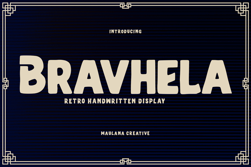 Bravhela Free Font