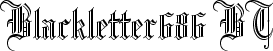 Blackletter686 BT Windows font - free for Personal