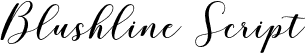 Blushline Script