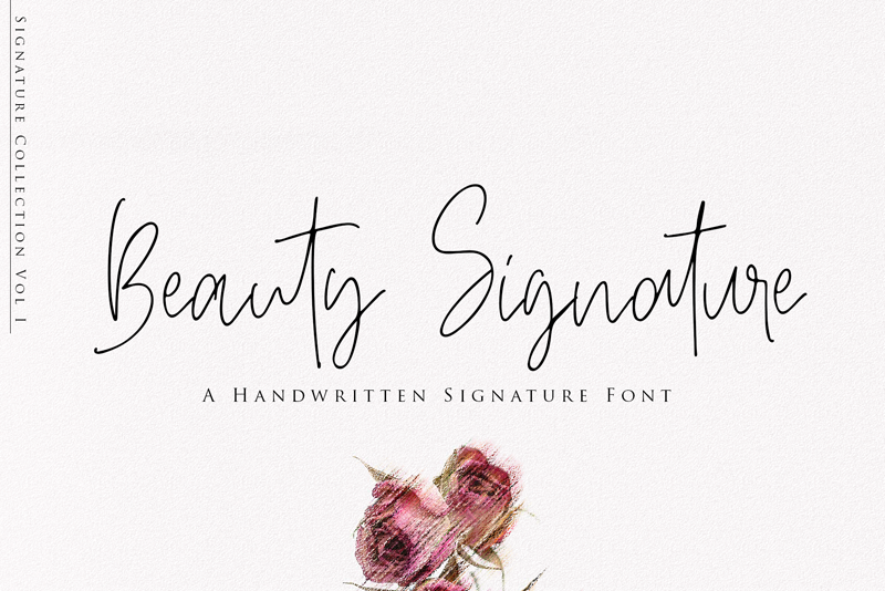 Beauty Signature handwritten