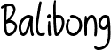 Balibong script design