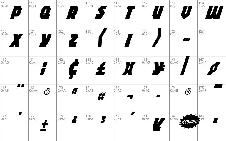 Blitzstrike Condensed Italic