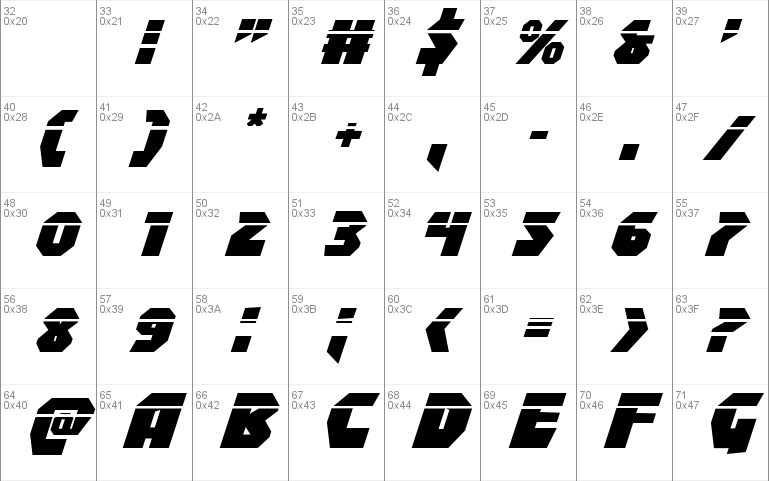 Blitzstrike Laser Italic