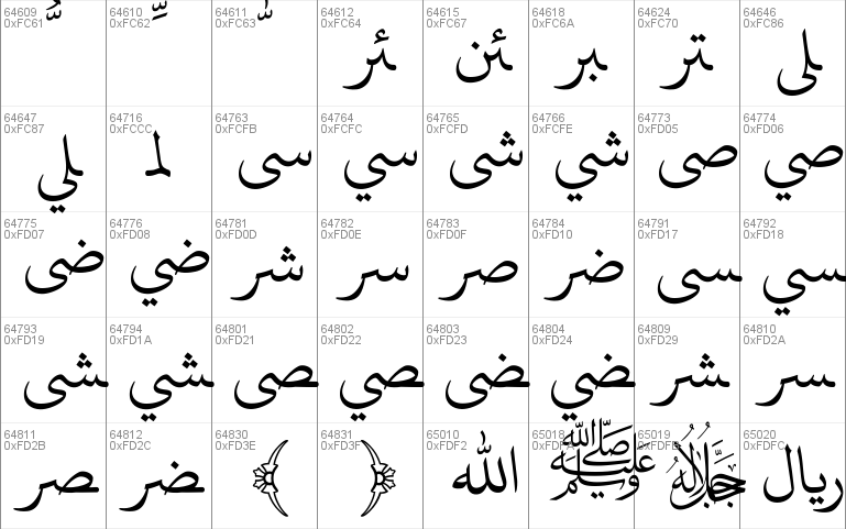 Bahij Uthman Taha Windows font - free for Personal