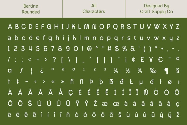 Bartine Rounded Demo