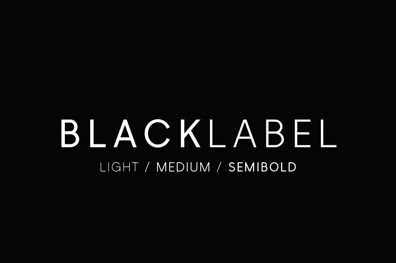 Black Label serif