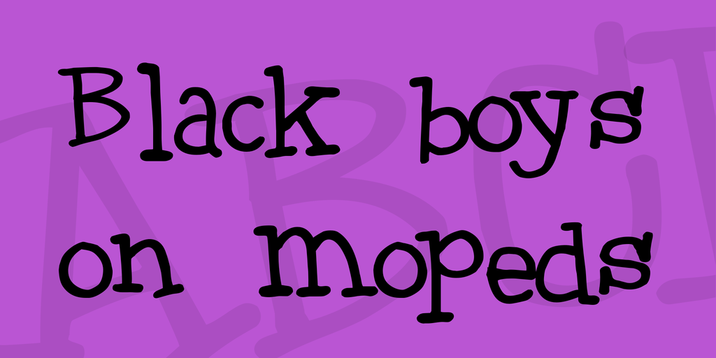 Black Boys On Mopeds