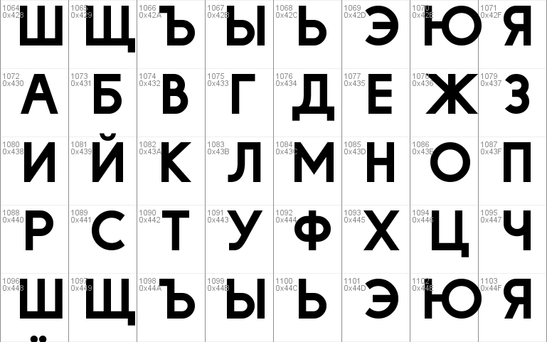 Big Orange Cyrillic