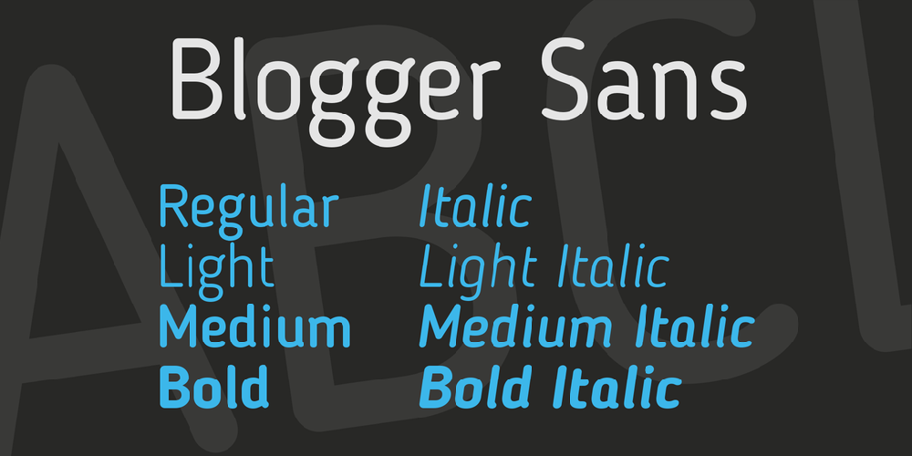 Blogger Sans