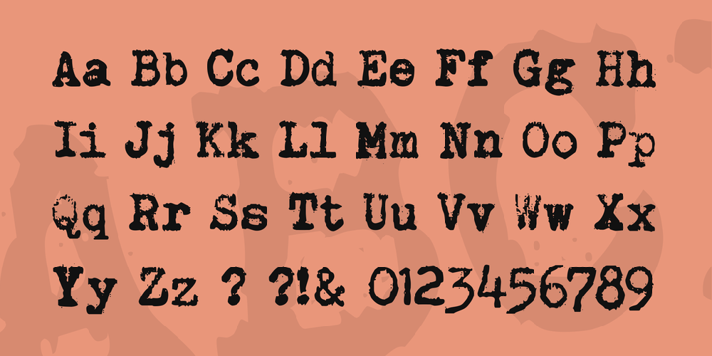 Brother Deluxe 1350 Font