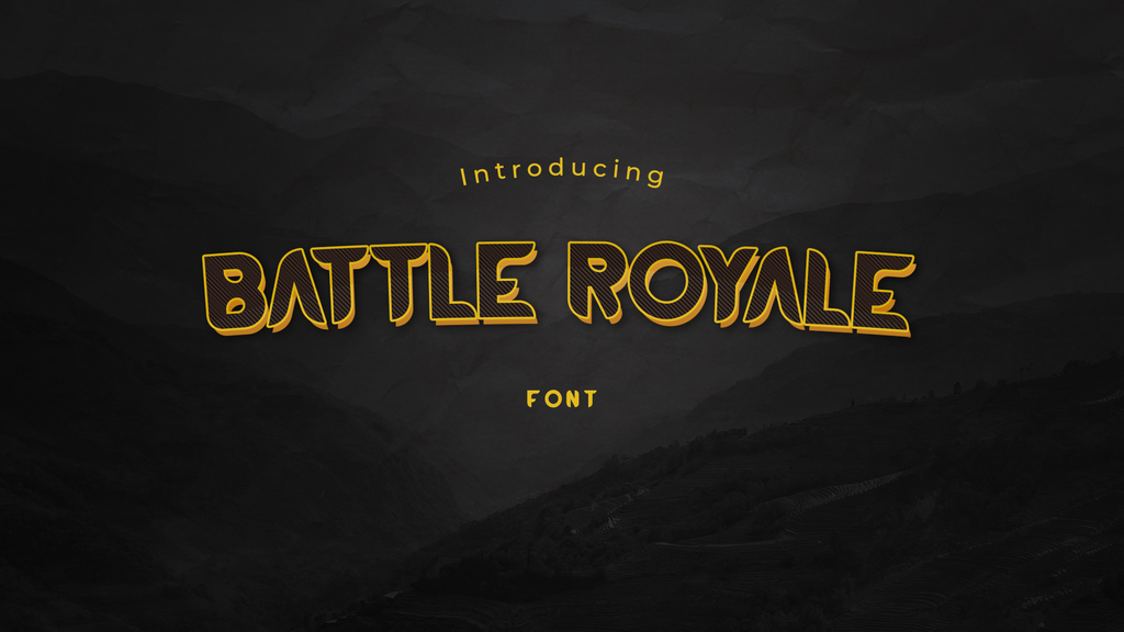 BATTLE ROYALE FONT