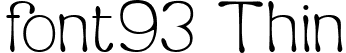 font93 Thin