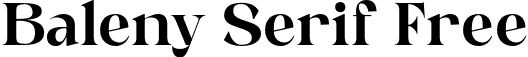 Baleny Serif Free
