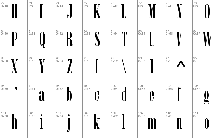 Bodoni MT Poster Compressed