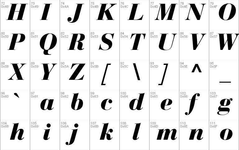 Bodoni Recut Black SSi