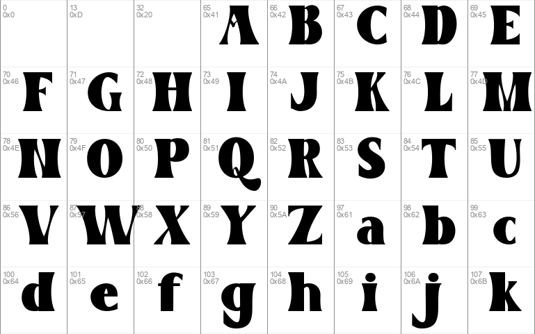 BOSCHO Windows font - free for Personal