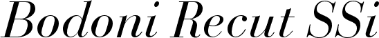 Bodoni Recut SSi