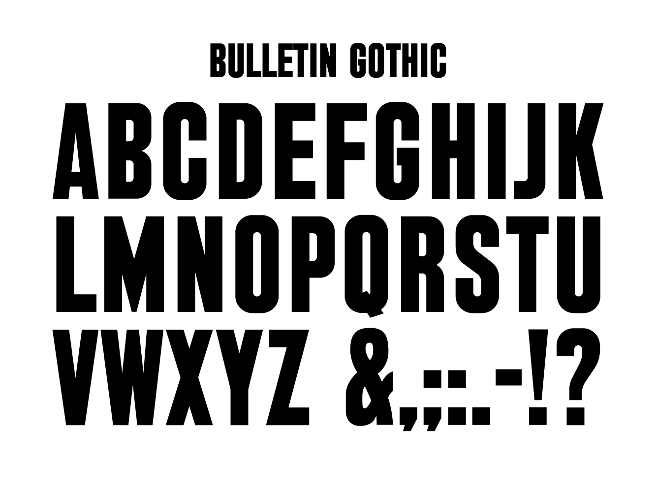 Bulletin Gothic