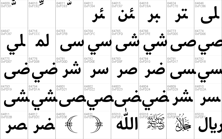 Bahij Palatino Sans Arabic