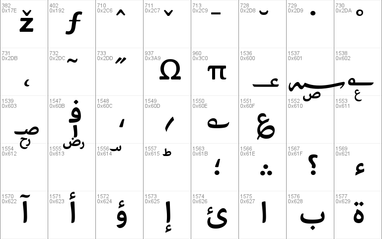 Bahij Palatino Sans Arabic