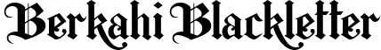 Berkahi Blackletter