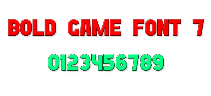 Bold Game Font 7