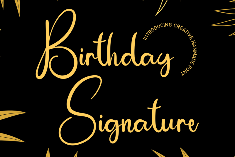 Birthday Signature