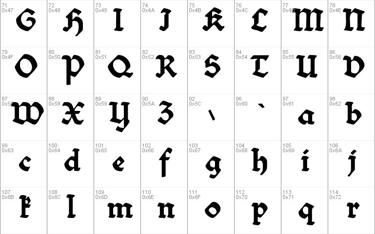 Bibelschrift Windows font - free for Personal