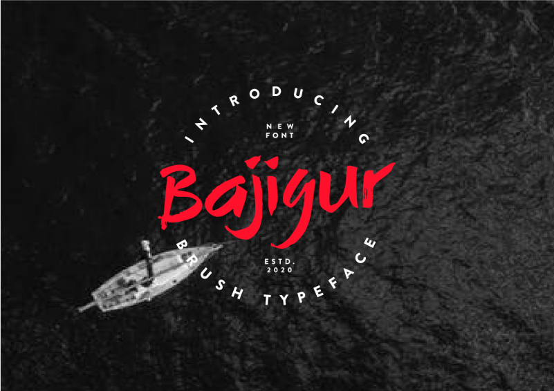 Bajigur Brush Font