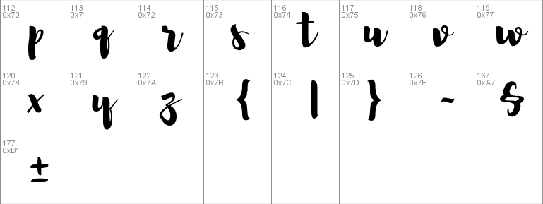 Brusher Font