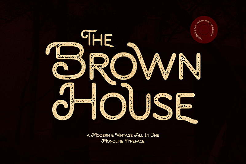 Brown House Stamp
