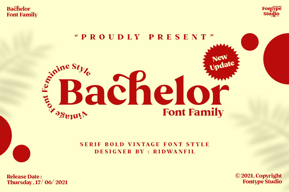 Bachelor Font Family