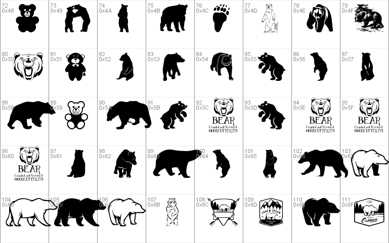 Bear Icons