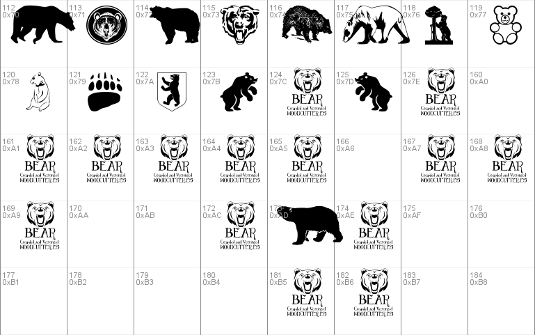 Bear Icons