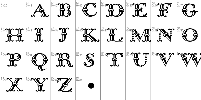 Bodoni Classic Bambus Initials